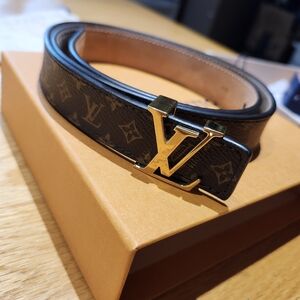 Authentic Louis Vuitton Brown Monogram Belt